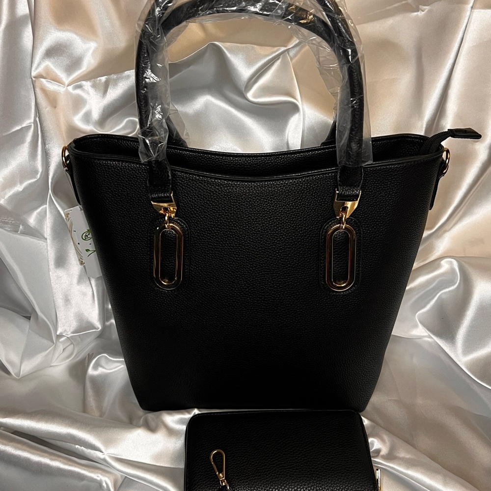 Elegant Black Tote Bag